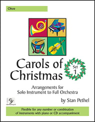 Carols of Christmas #1 Oboe Book, Flexible Ensemble, opt. Solo EPRINT cover